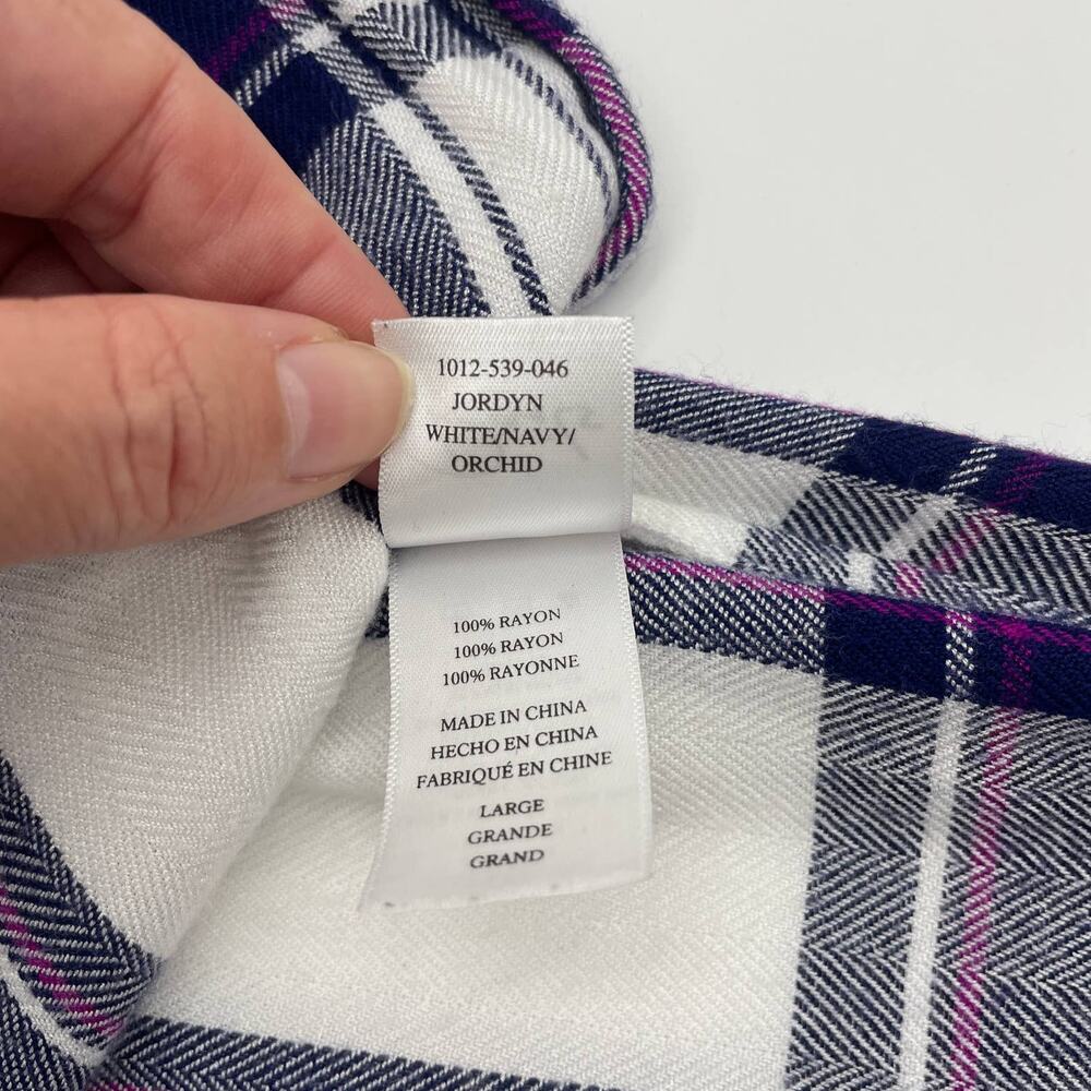 Rails Jordyn Plaid Tunic Sleeveless Button Up Fla… - image 7